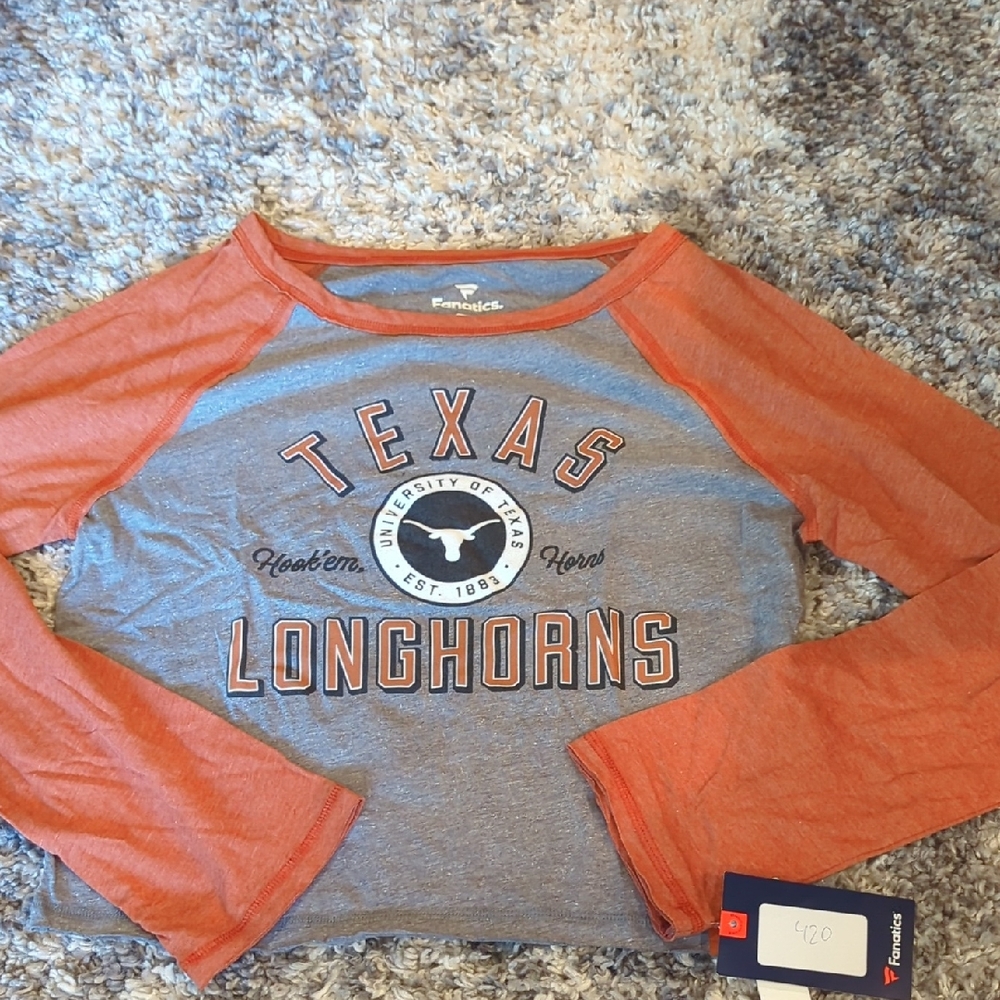 Longhorns Long Sleeve Crop